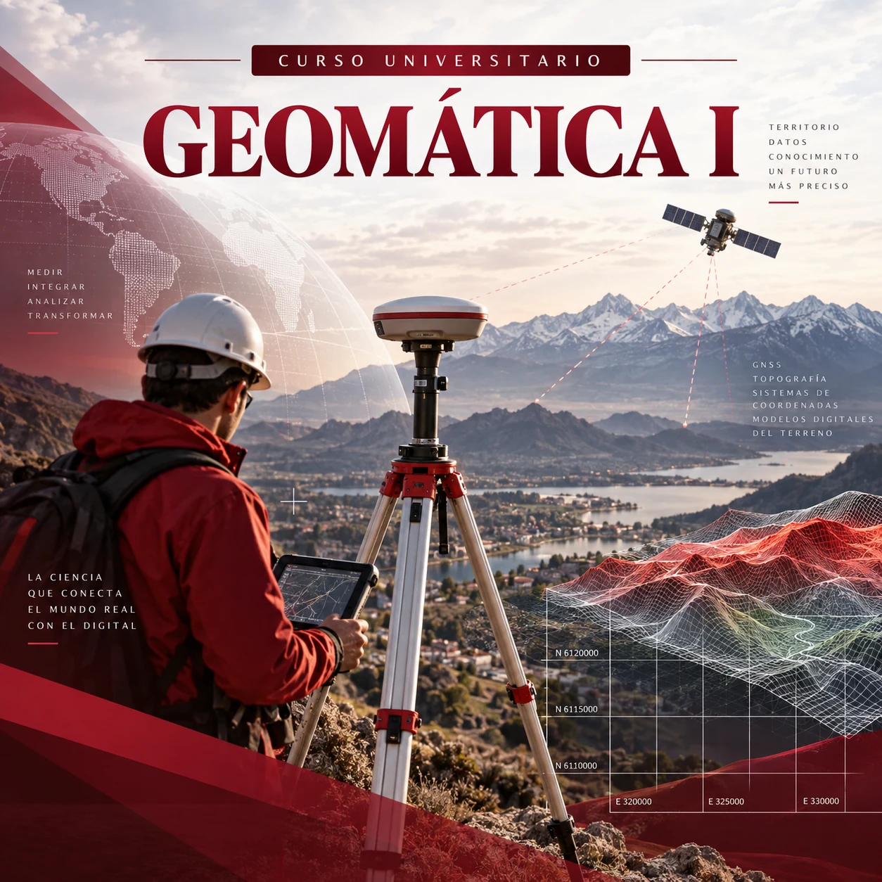 Fundamentos de geomática integrados en un modelo geodésico del terreno