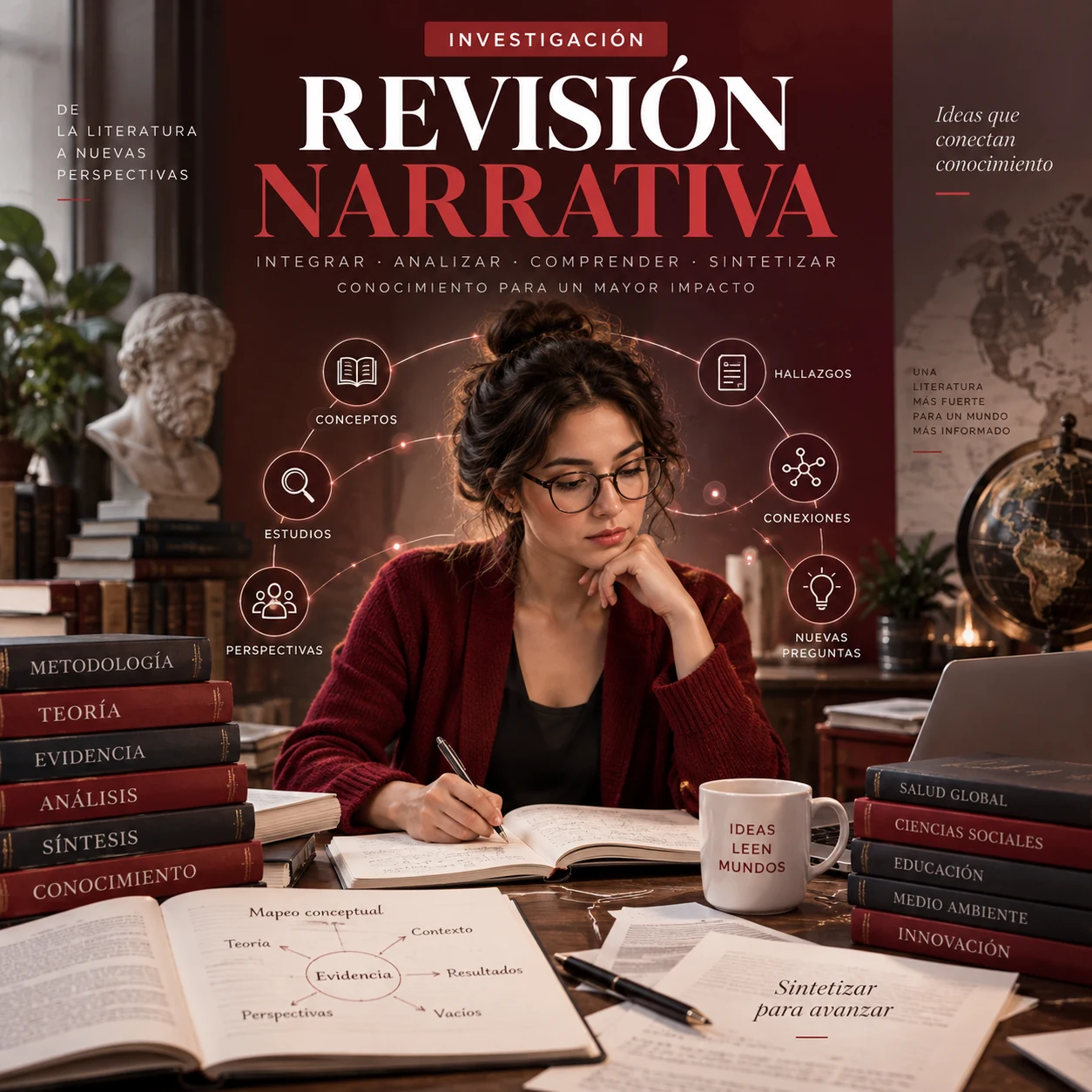 Libros, manuscritos y conexiones conceptuales para una revisión narrativa