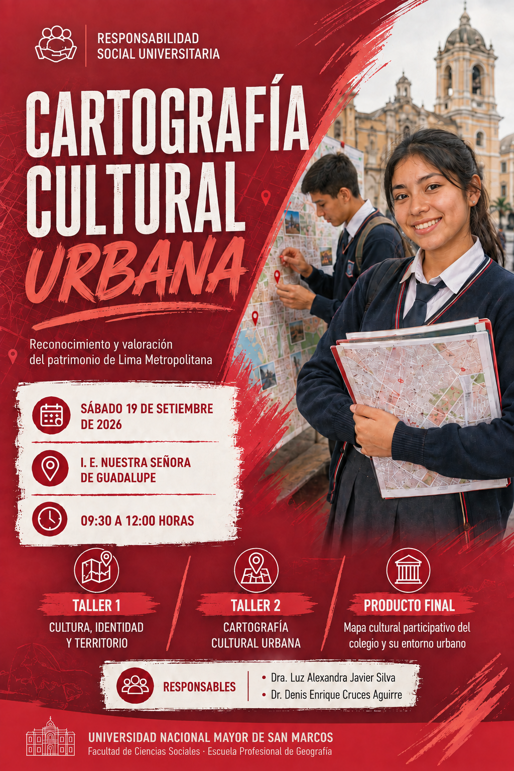 Afiche de Cartografía Cultural Urbana